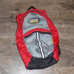 CamelBak Scout Hydration Backpack Red Grey Good Reflective Trail Pack